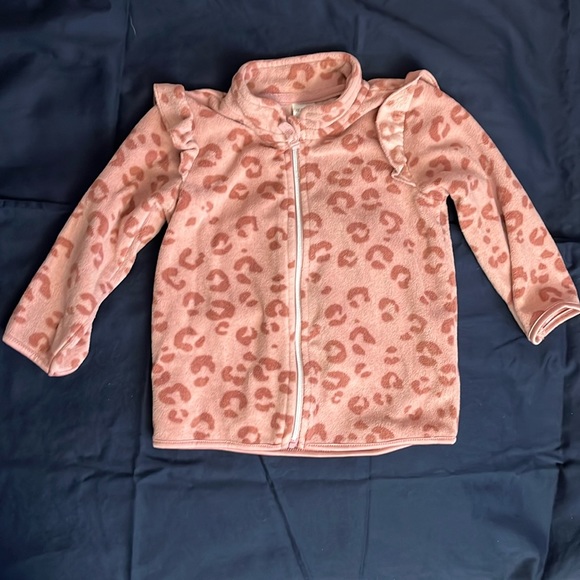 Pink leopard print fleece - 12 months - Picture 1 of 3